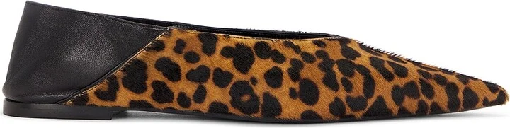 Saint Laurent Nour Slipper in Brown