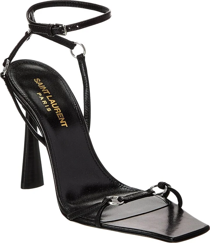 Saint Laurent Nova 105 Leather Slingback Sandal