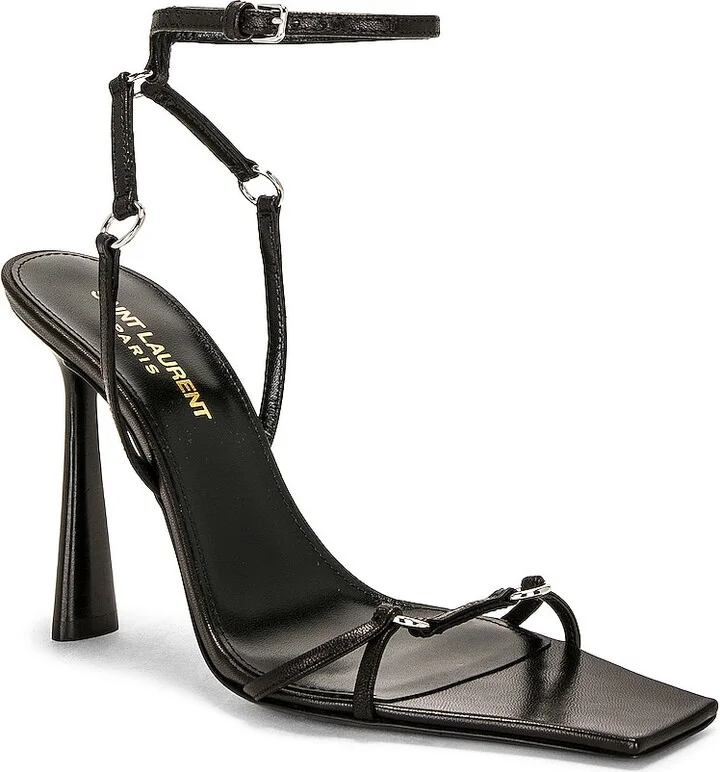 Saint Laurent Nova Sandal in Black - Image 2