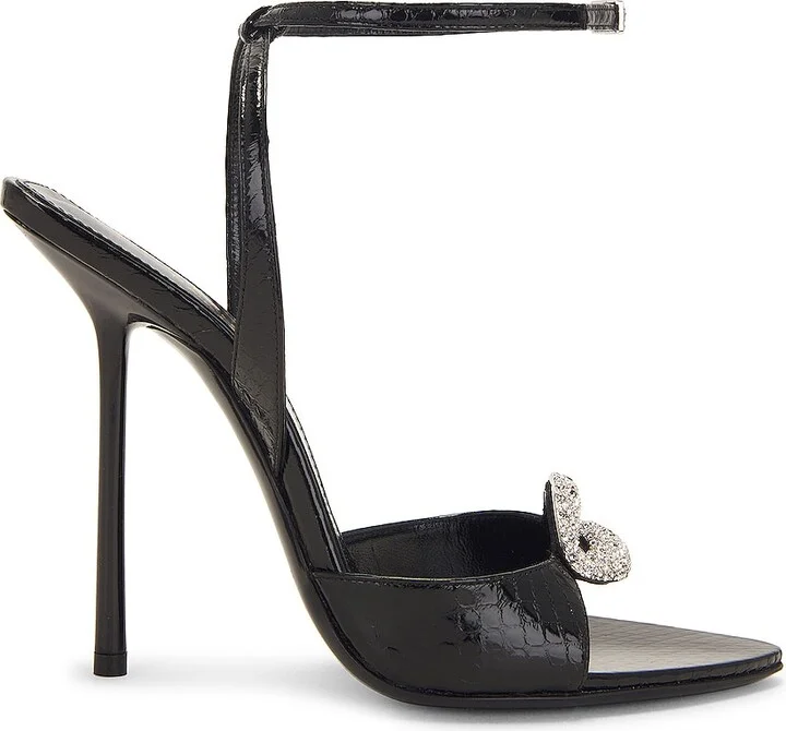 Saint Laurent Nuit Evening Sandals in Black