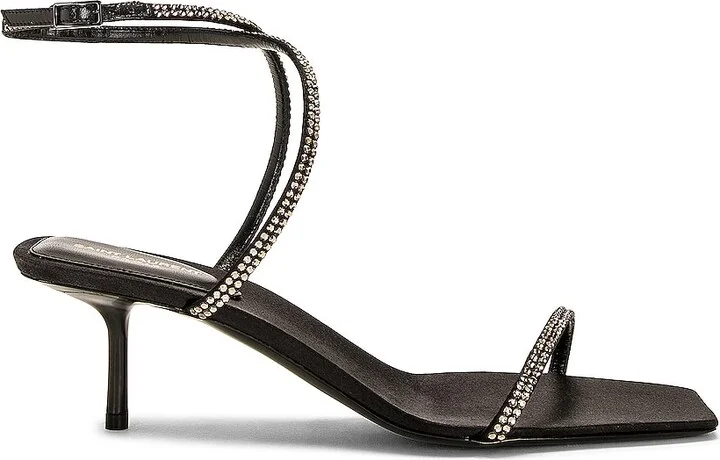 Saint Laurent Nuit Sandal in Black