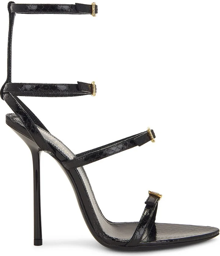 Saint Laurent Nuit Sandals in Black