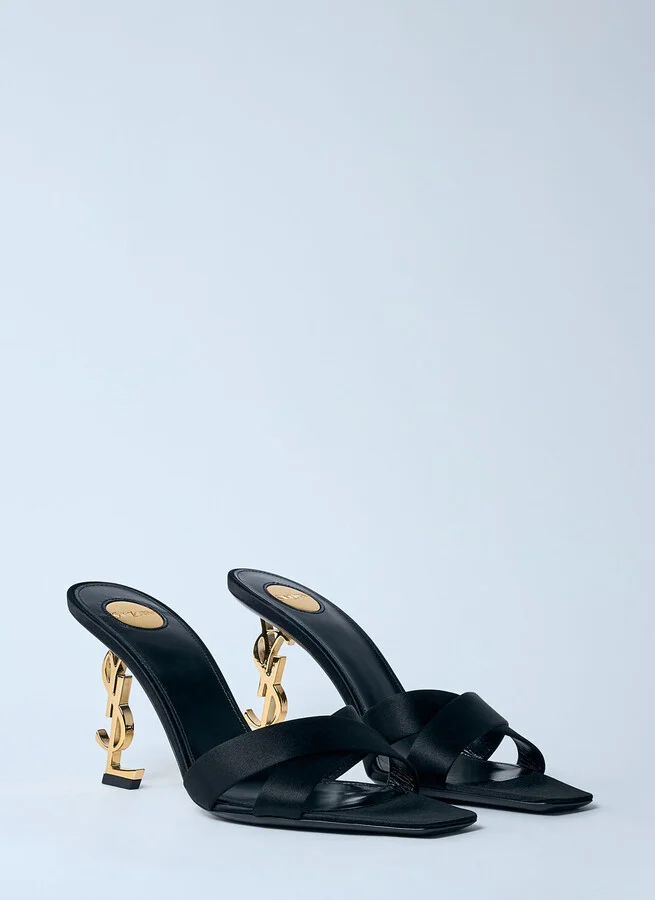 Saint Laurent Opyum 85 Sandals - Woman Heels Black Eu - 38 - Image 2