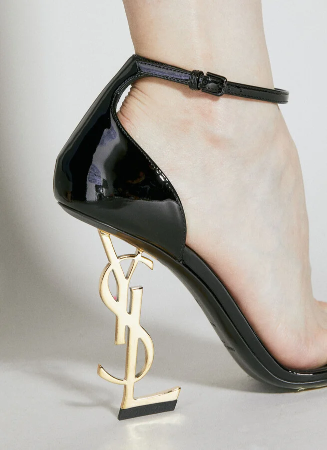 Saint Laurent Opyum Heeled Sandals - Woman Heels Black Eu - 41 - Image 3
