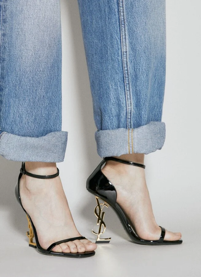 Saint Laurent Opyum Heeled Sandals - Woman Heels Black Eu - 41 - Image 5