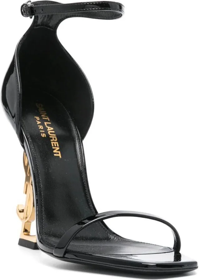 Saint Laurent Opyum Patent Leather Sandals Shoes - Image 3