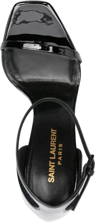Saint Laurent Opyum Patent Leather Sandals Shoes - Image 4