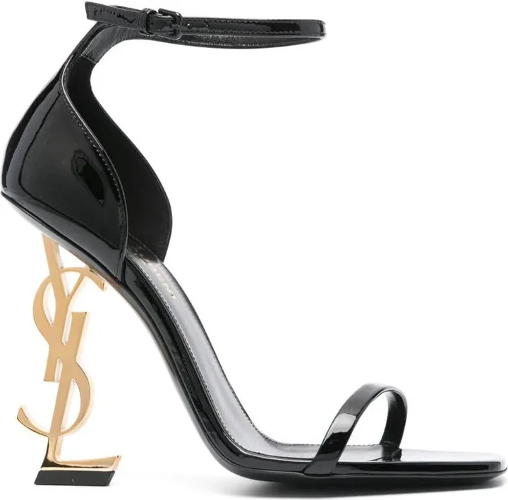 Saint Laurent Opyum Patent Leather Sandals Shoes