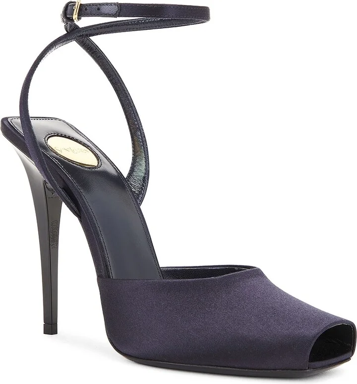 Saint Laurent Orhand Sandal in Navy - Image 2