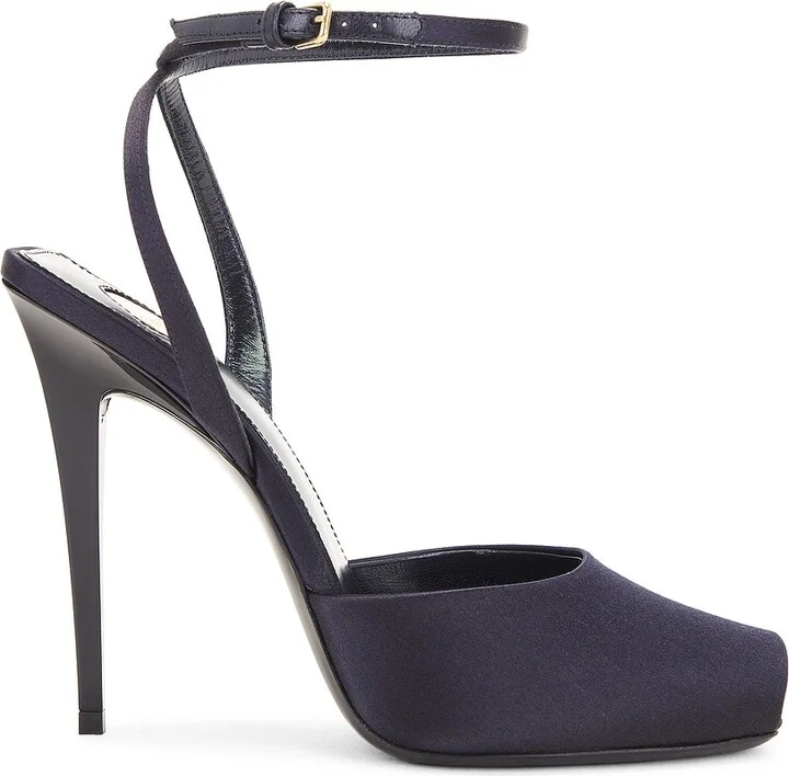 Saint Laurent Orhand Sandal in Navy
