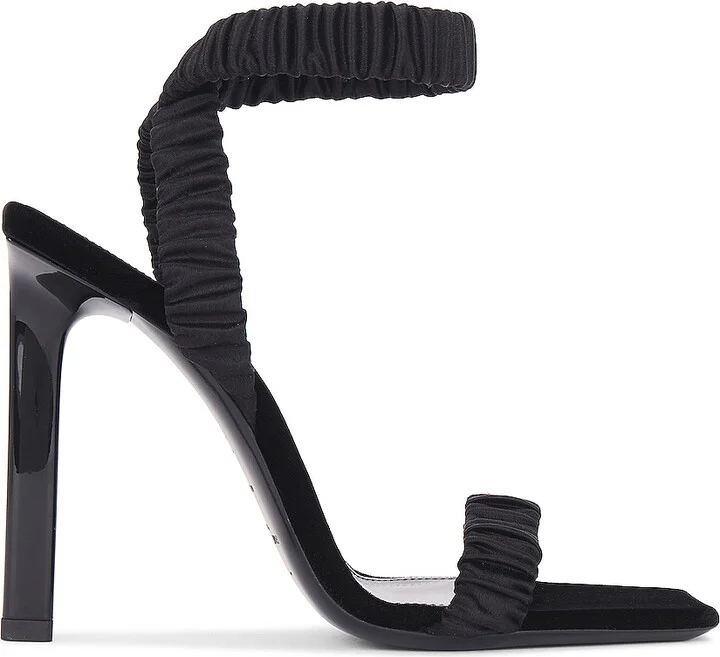 Saint Laurent Pam Sandal in Black