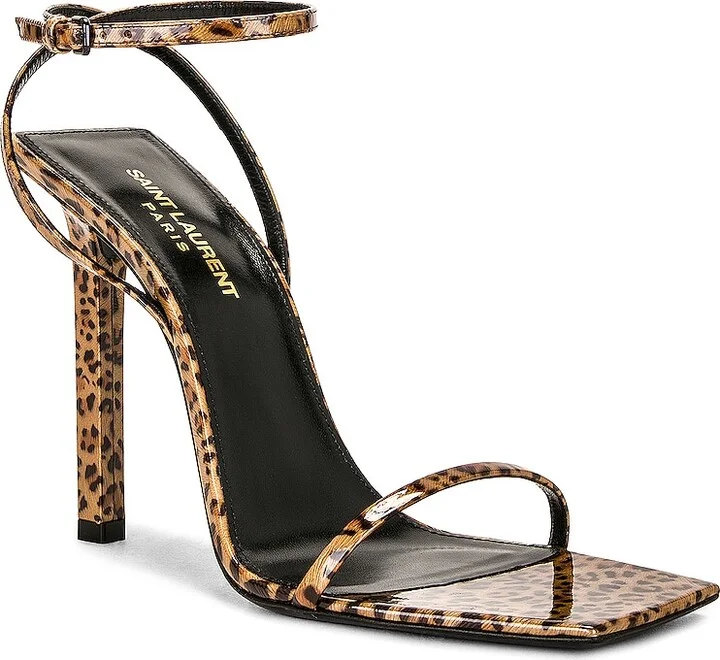 Saint Laurent Pam Sandal in Brown - Image 2