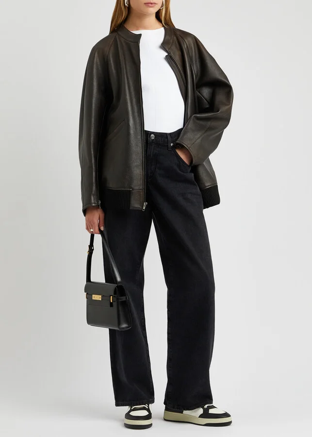 Saint Laurent Panelled Leather Sneakers - Image 6