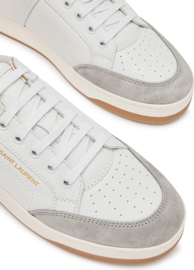 Saint Laurent Panelled Leather Sneakers - Image 3