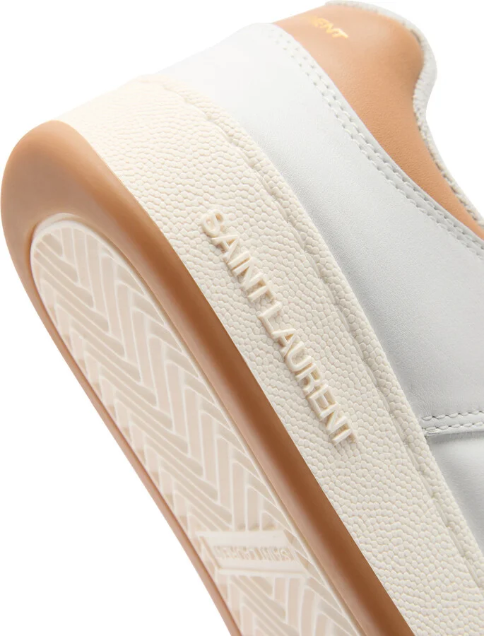 Saint Laurent Panelled Leather Sneakers - Image 4