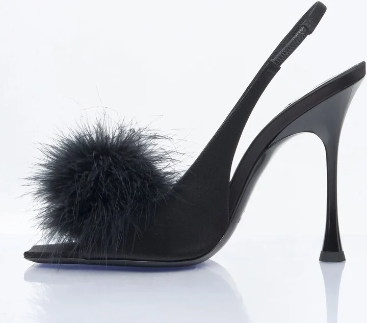 Saint Laurent Paradis Sandals - Woman Heels Black Eu - 38 - Image 4
