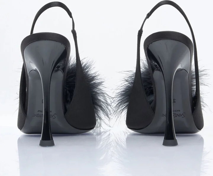 Saint Laurent Paradis Sandals - Woman Heels Black Eu - 38 - Image 5