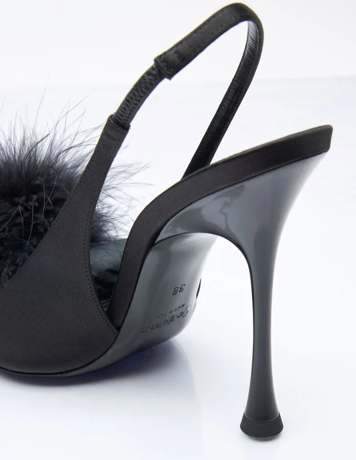 Saint Laurent Paradis Sandals - Woman Heels Black Eu - 38 - Image 6