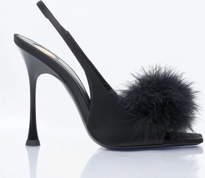 Saint Laurent Paradis Sandals - Woman Heels Black Eu - 38