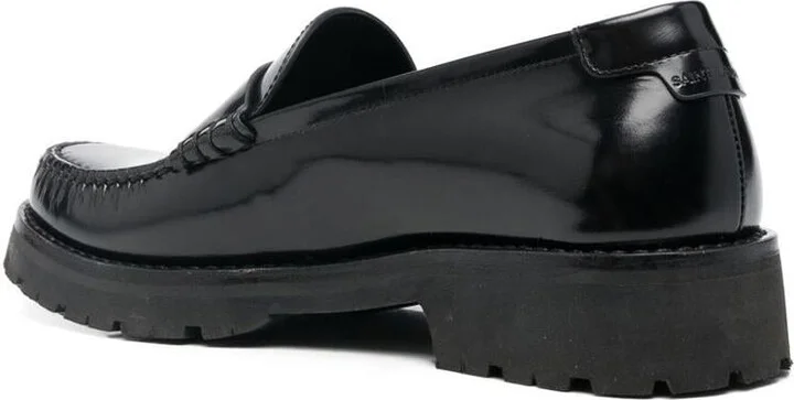 Saint Laurent Polished Leather Loafers - Image 5