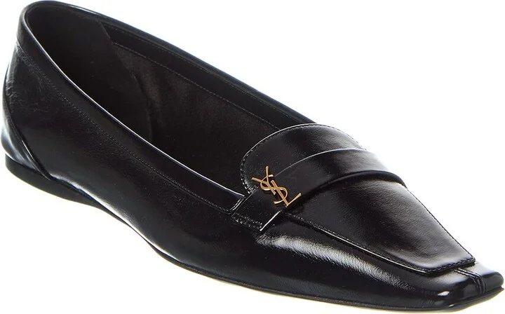 Saint Laurent Poppy Leather Flat