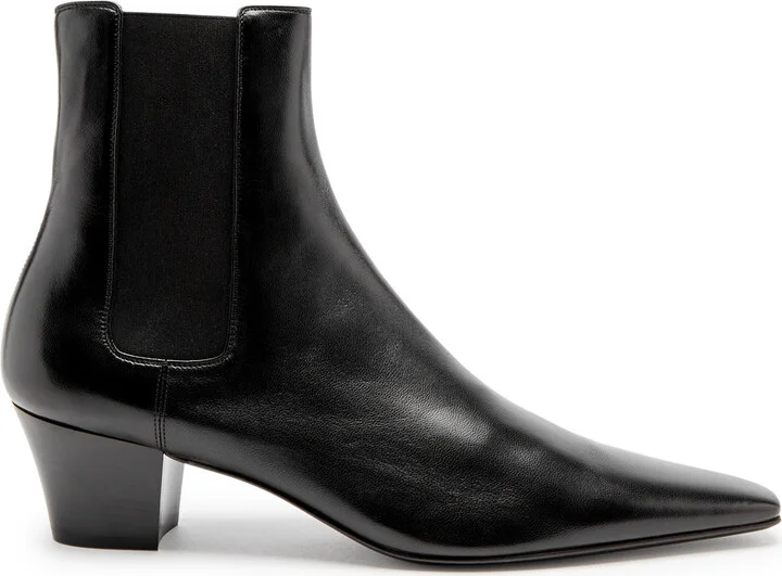 Saint Laurent Rainer 55 Leather Chelsea Boots