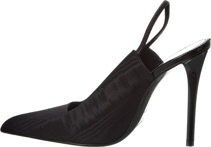 Saint Laurent Raven 110 Grosgrain Slingback Pump - Image 2
