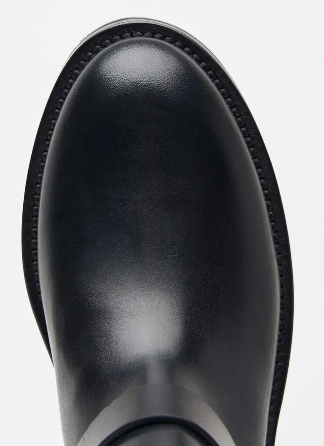 Saint Laurent River Leather Boots - Woman Boots Black Eu - 40 - Image 7