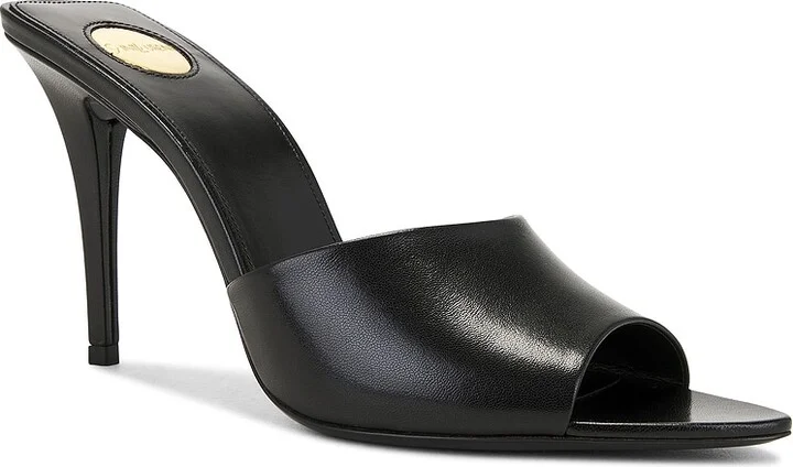 Saint Laurent Romy Mule Sandal in Black - Image 2