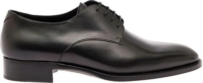 Saint Laurent Round Toe Classic Derby Shoes