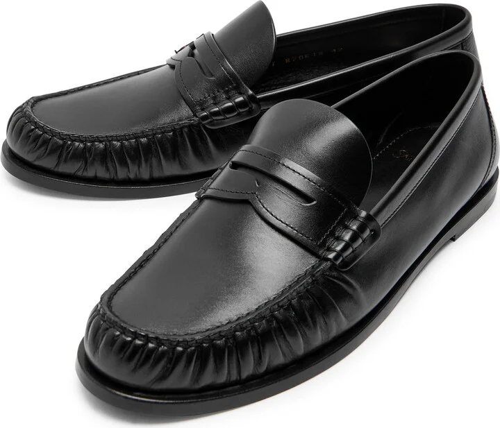 Saint Laurent Ryan Leather Loafers - Image 3