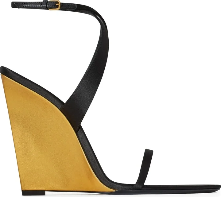 Saint Laurent Salomé Wedge Sandals 110