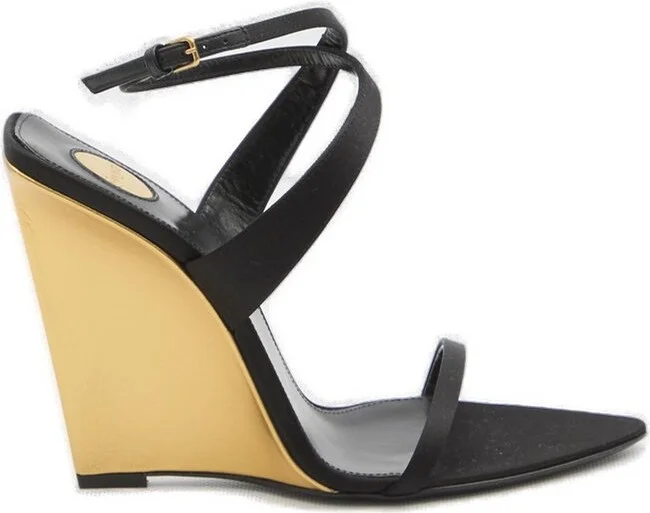 Saint Laurent Salomé Wedge Sandals