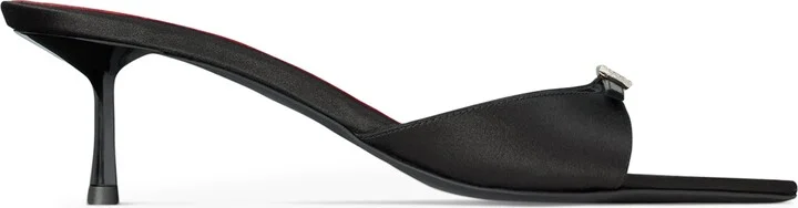 Saint Laurent Satin Daisy Mules 50