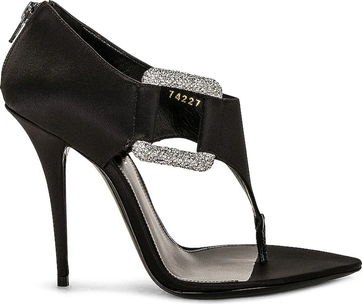 Saint Laurent Sean Sandal in Black