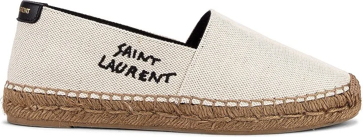 Saint Laurent Signature Espadrilles in White