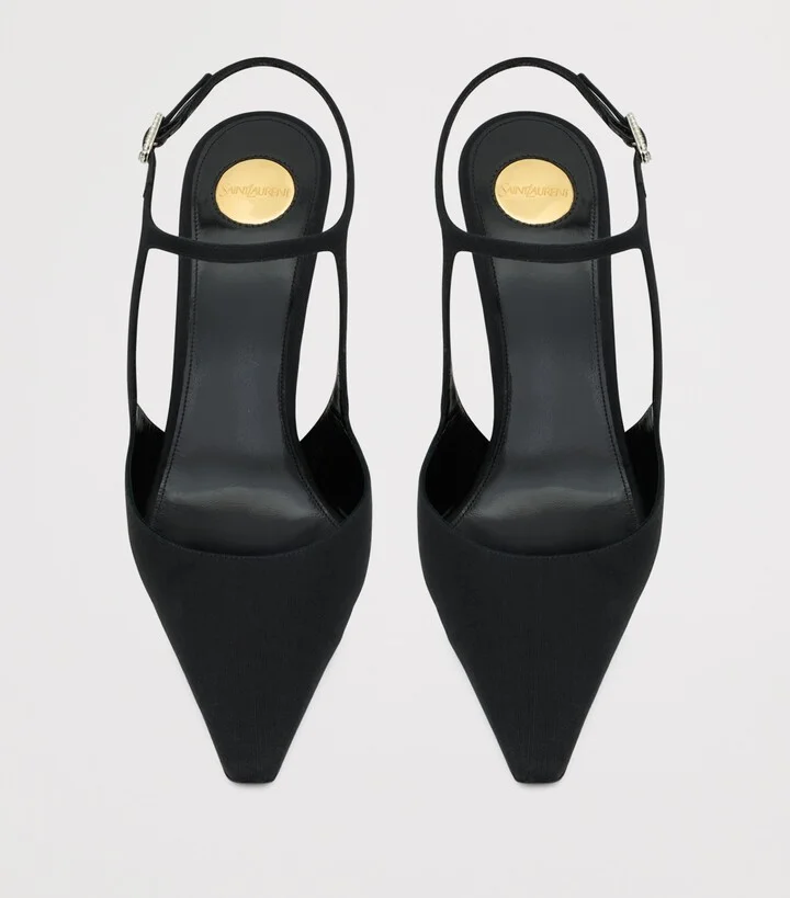 Saint Laurent Silk Manon Pumps 110 - Image 2