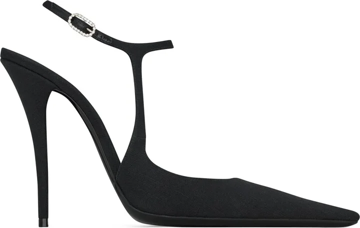 Saint Laurent Silk Manon Pumps 110