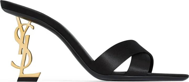 Saint Laurent Silk Opyum Mules 85