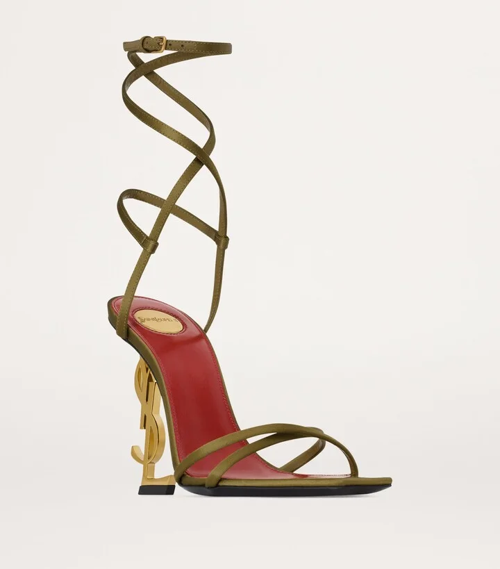 Saint Laurent Silk Opyum Sandals 110 - Image 4