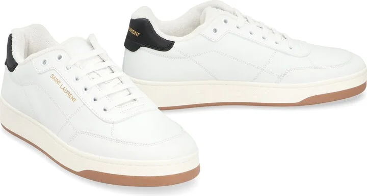 Saint Laurent Sl/61 Leather Low-Top Sneakers - Image 3