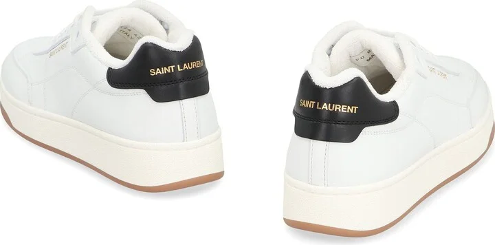 Saint Laurent Sl/61 Leather Low-Top Sneakers - Image 4