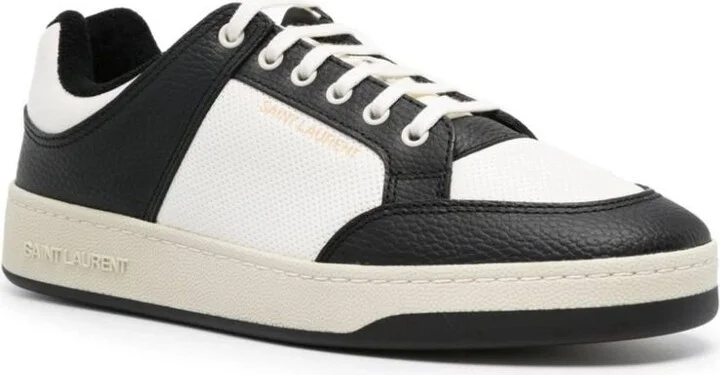 Saint Laurent Sl/61 Leather Sneakers - Image 2