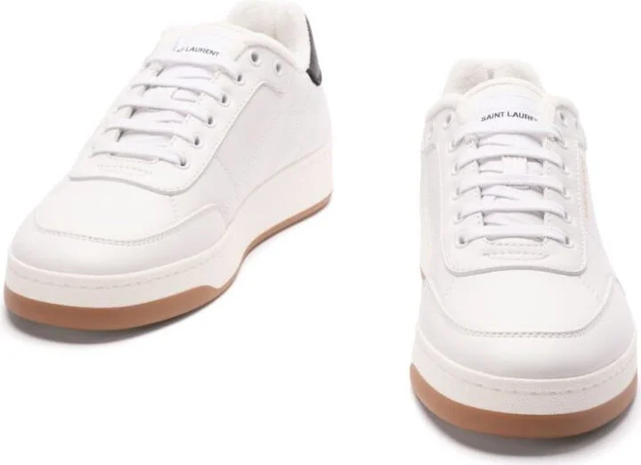 Saint Laurent Sl/61 Leather Sneakers - Image 3