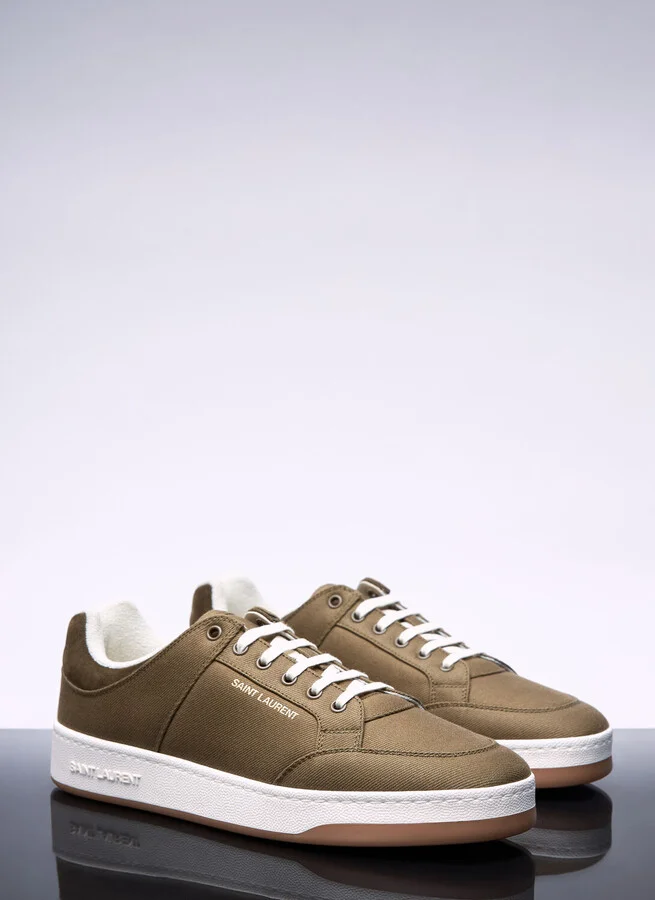 Saint Laurent Sl 61 Low Top Sneakers - Man Sneakers Green Eu - 45 - Image 3
