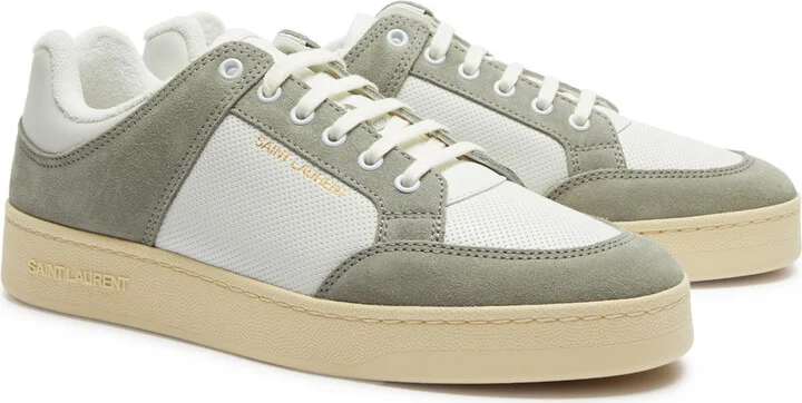 Saint Laurent SL/61 Panelled Leather Sneakers - Image 2