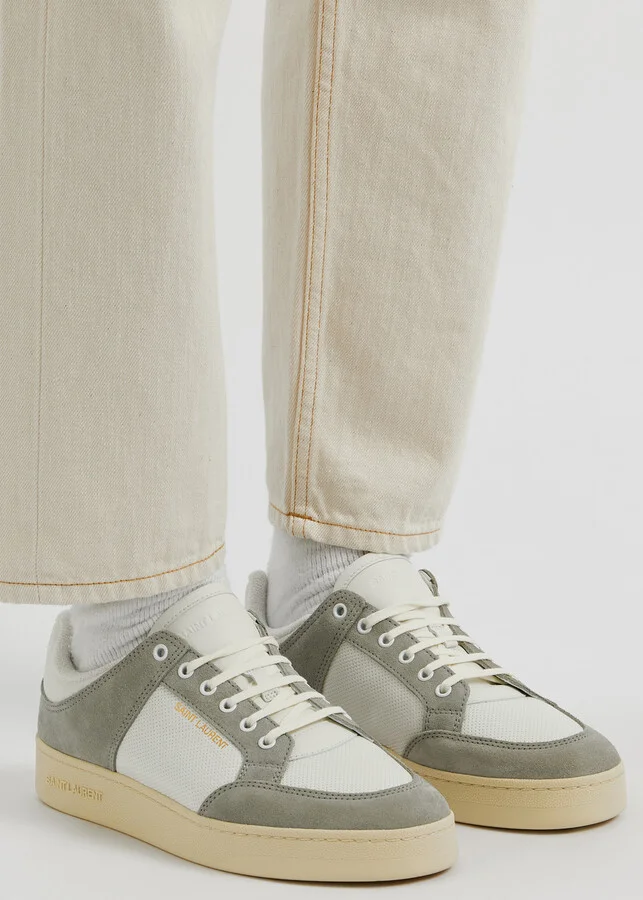 Saint Laurent SL/61 Panelled Leather Sneakers - Image 5