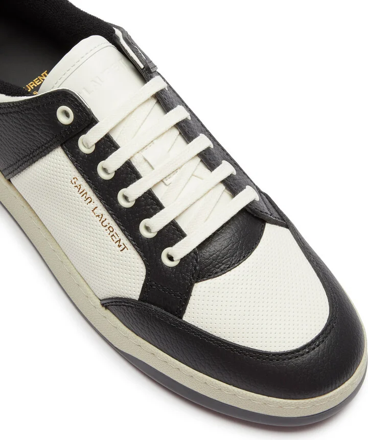 Saint Laurent SL/61 Panelled Leather Sneakers - Image 4