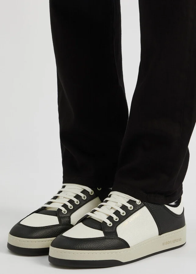 Saint Laurent SL/61 Panelled Leather Sneakers - Image 5