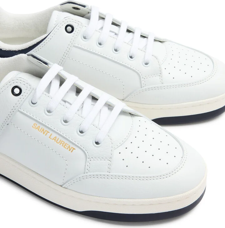 Saint Laurent SL/61 Panelled Leather Sneakers - Image 3
